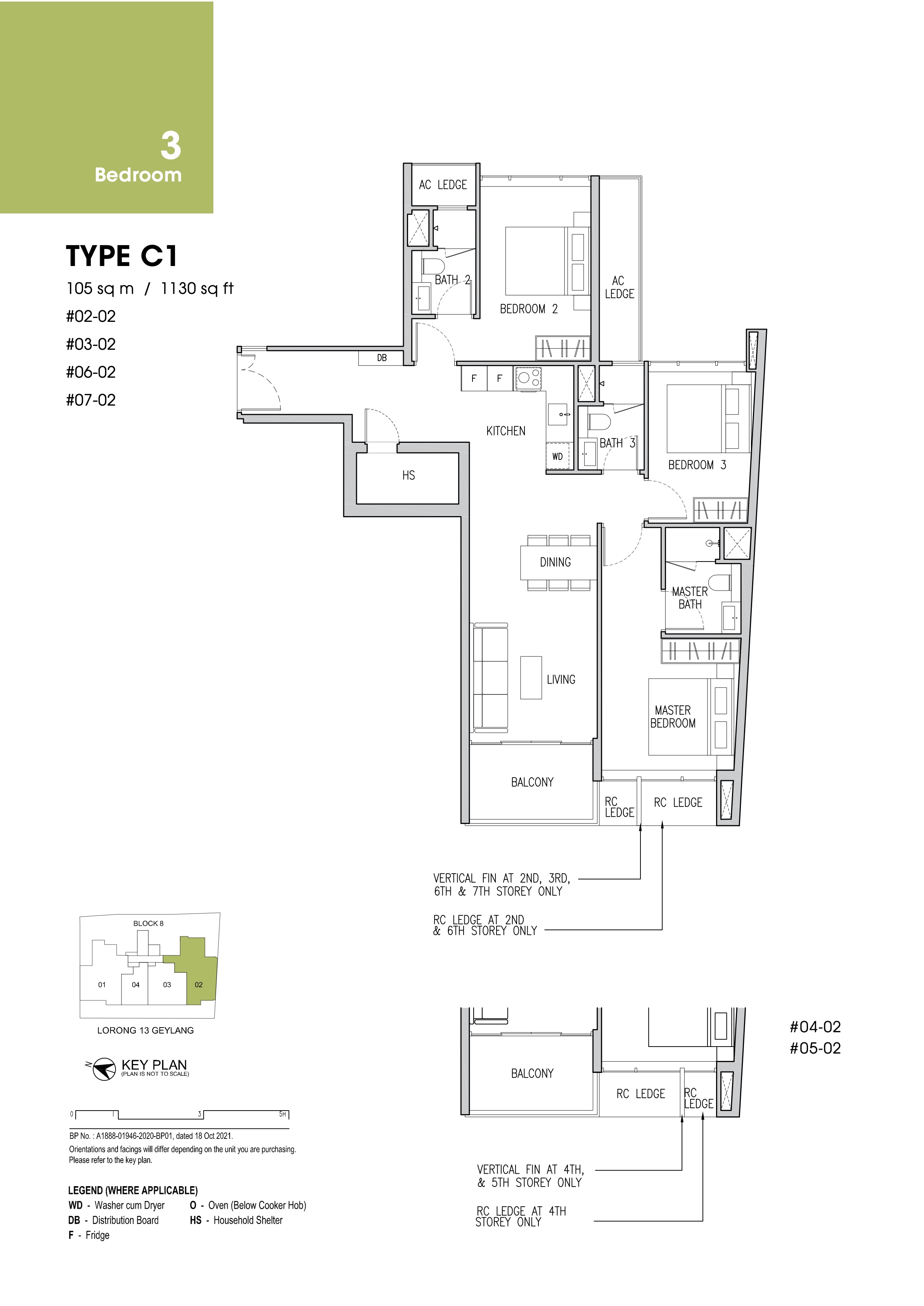 3-Bedroom floor plan