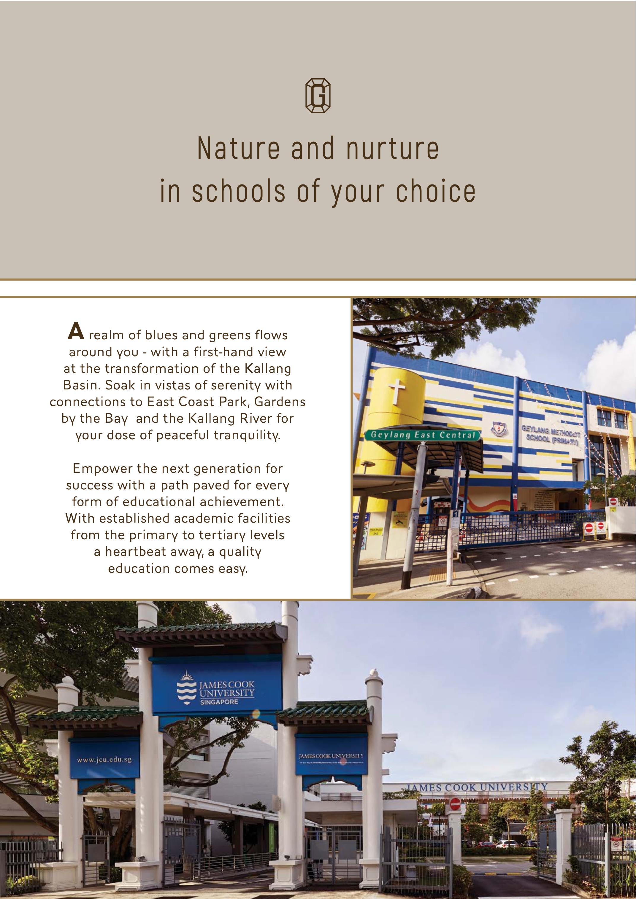 Geylang Methodist School and James Cook University